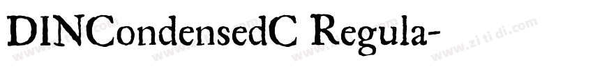 DINCondensedC Regula字体转换